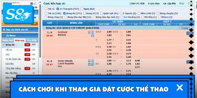 Cách chơi khôn ngoan cho bet thủ khi tham gia đặt cược thể thao