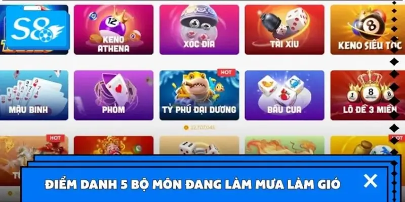 Top 5 trò chơi dân gian hot nhất trên hệ thống S8 Top 5 trò chơi dân gian hot nhất trên hệ thống S8